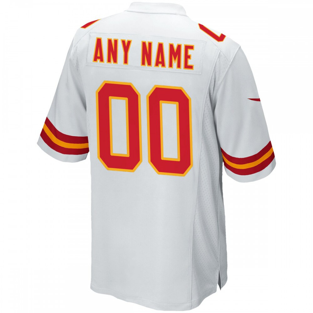 Kansas City Chiefs Nike Custom Game Jersey - White-Profan Arena